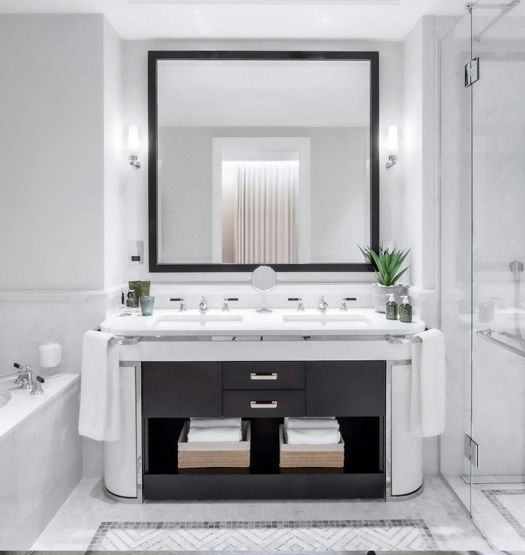 Bathroom in a show apartment