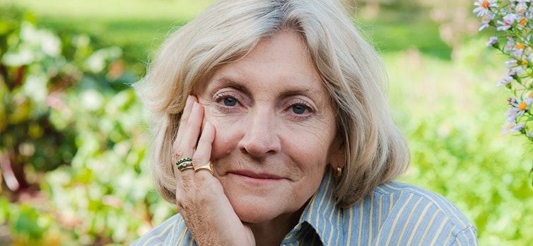 Rosie Boycott in a garden