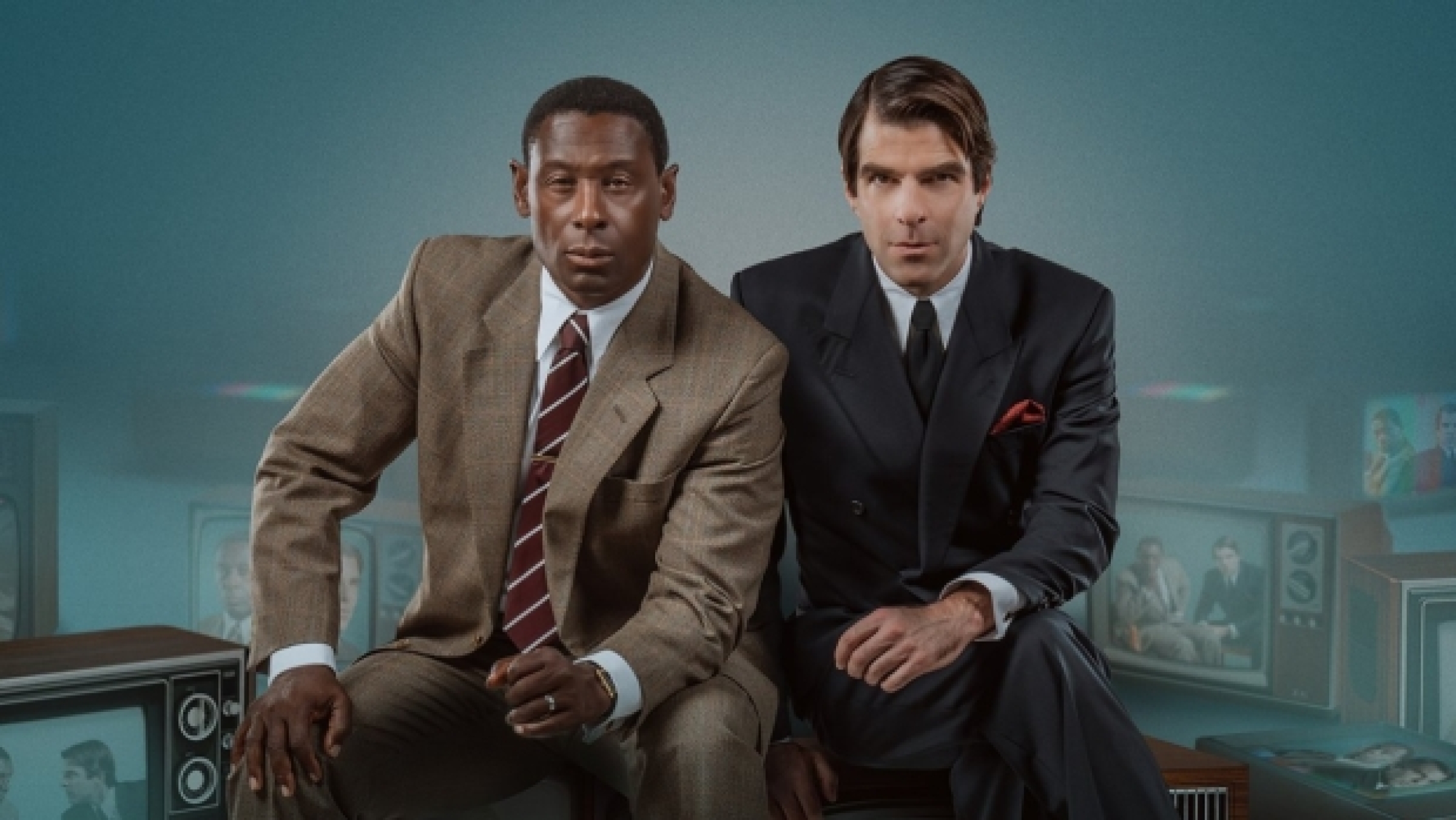 David Harewood and Zachary Quinto in Best of Enemies