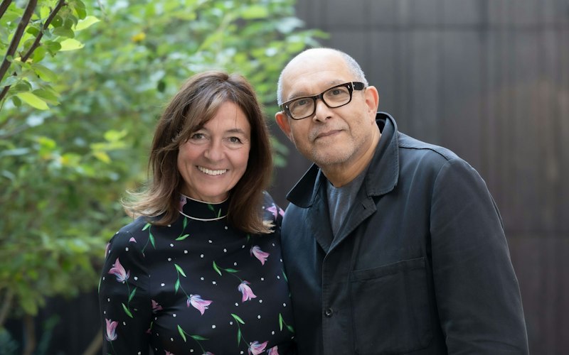 Bruce Oldfield and Catherine Fairweather at Auriens