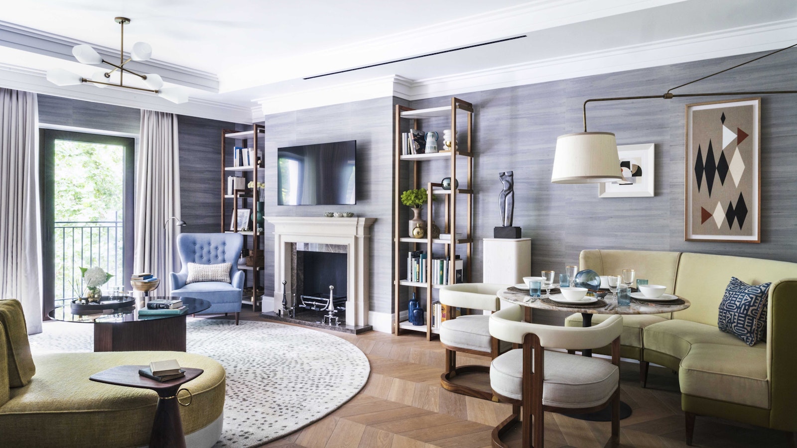 Living and dining area, show apartment