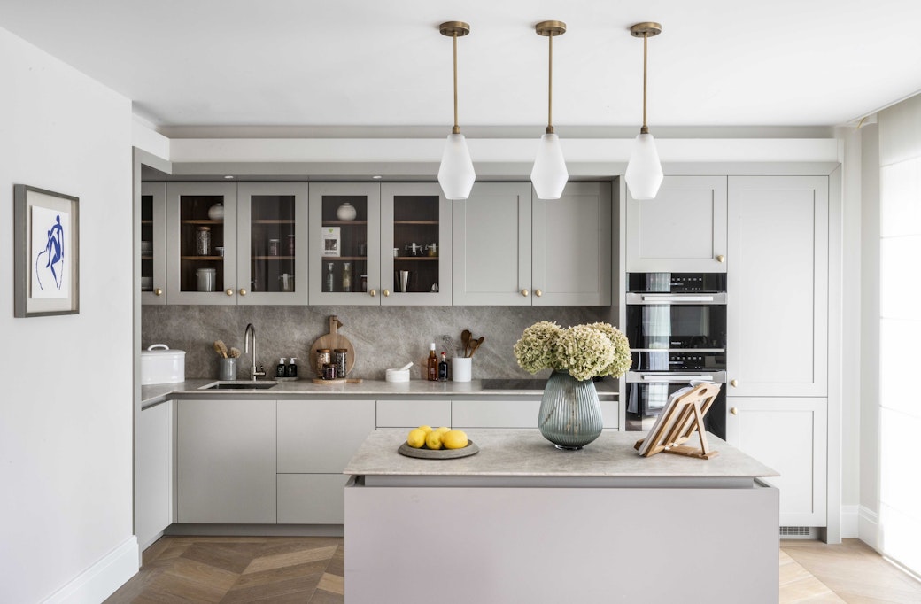 Show apartment kitchen area