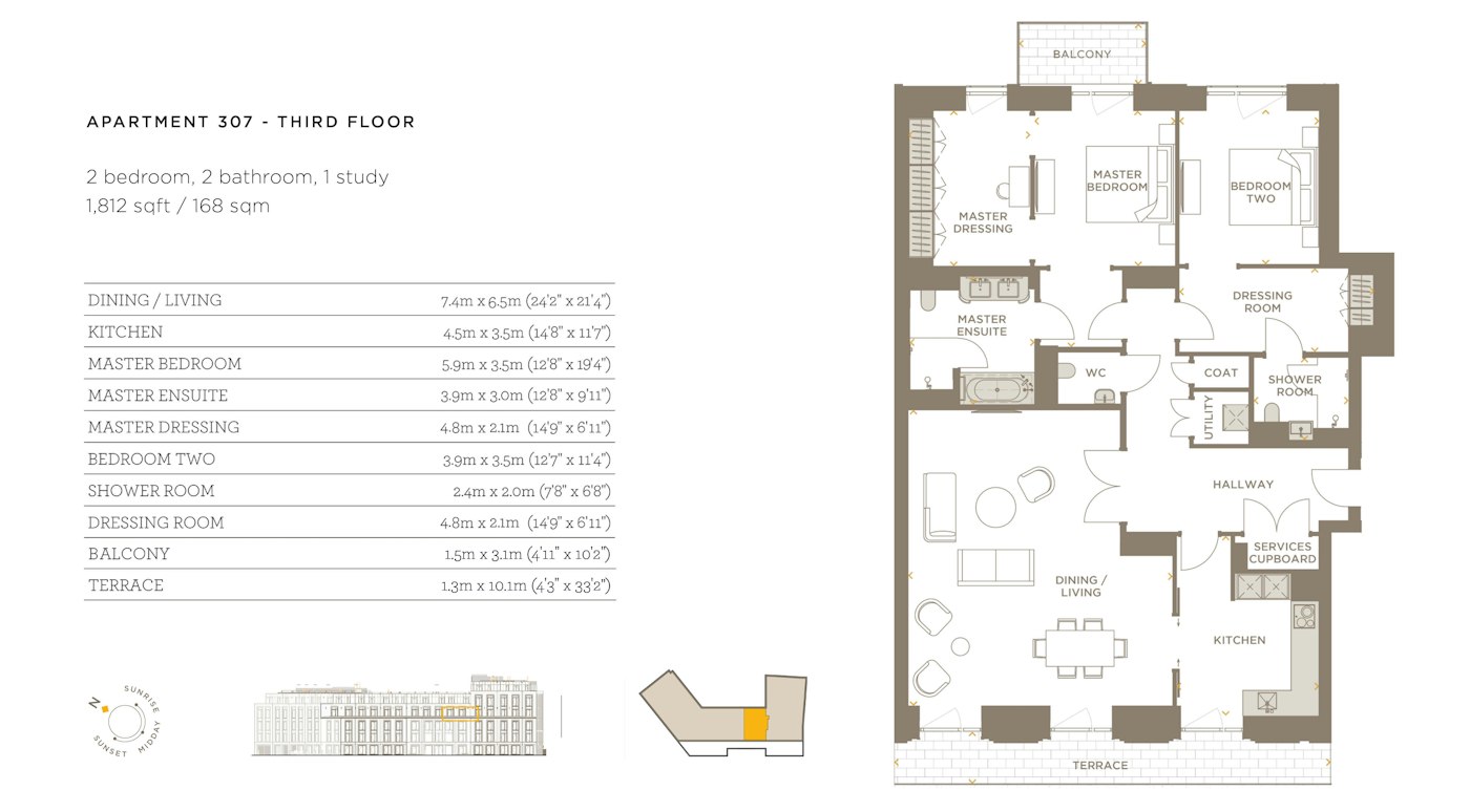 Apartment 307 floorplan