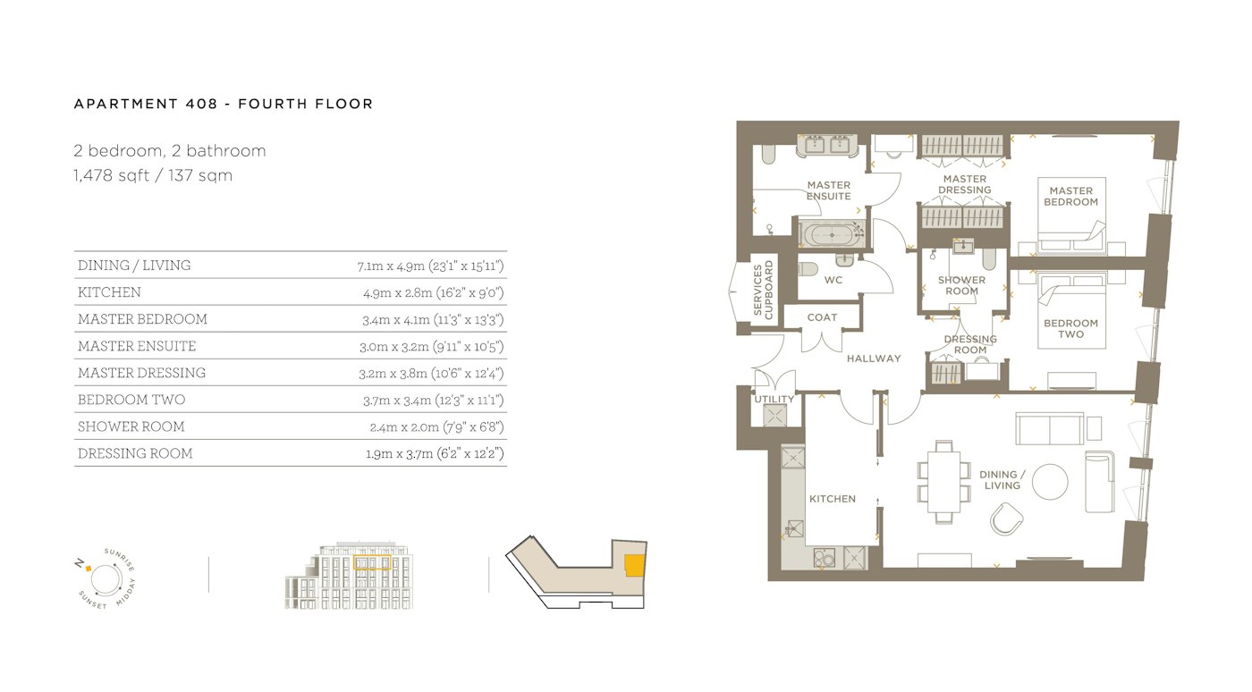 Apartment 408 floorplan