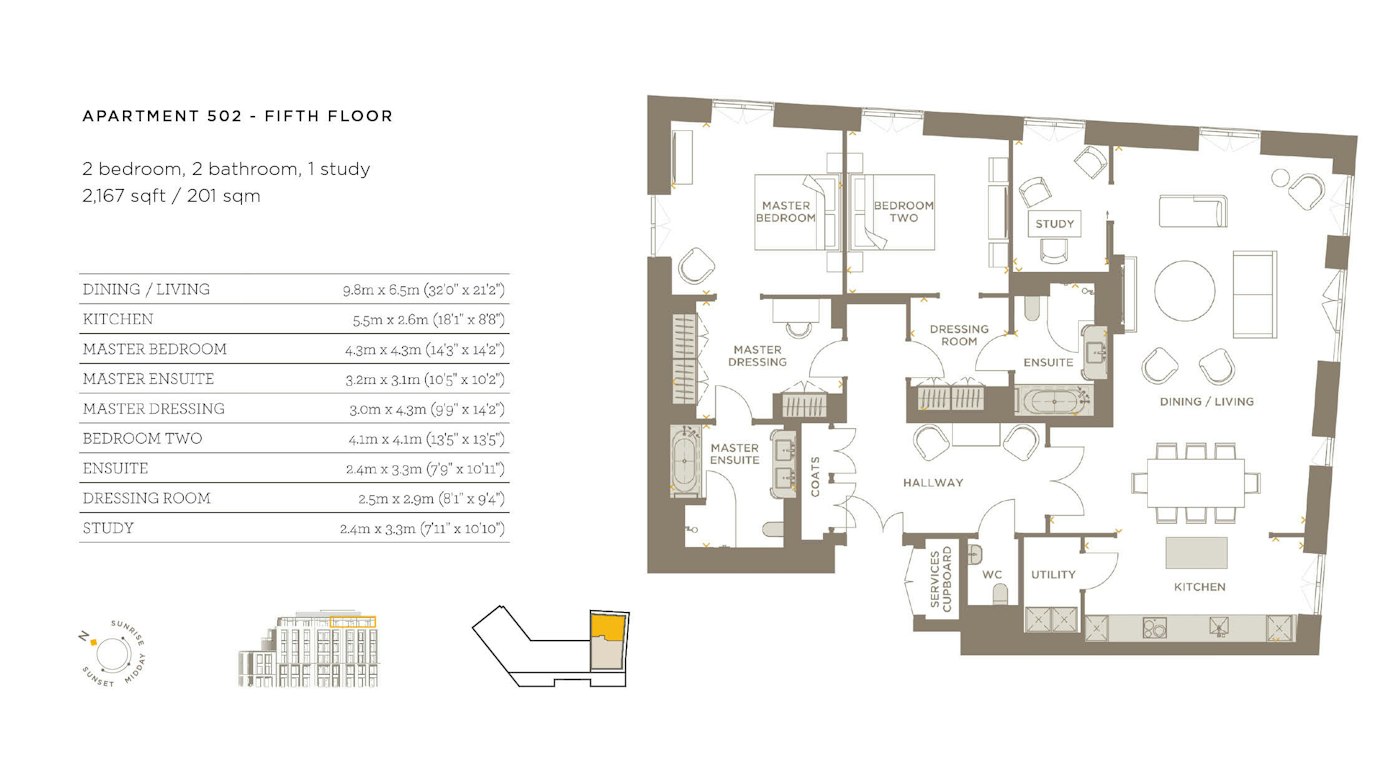Apartment 502 floorplan