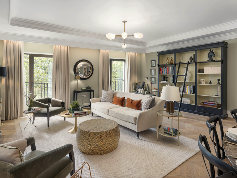 Living area, show apartment 409