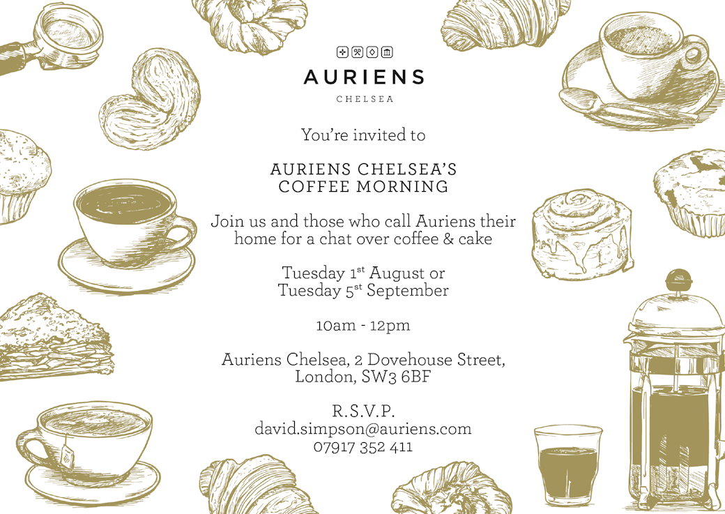August & September coffee mornings