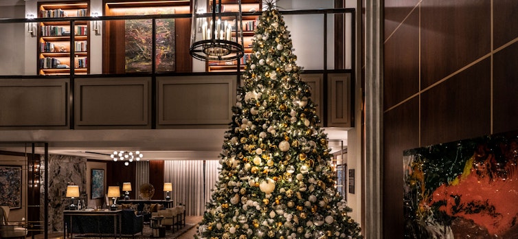 Christmas Tree in the Auriens lobby