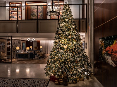 Christmas Tree in the Auriens lobby
