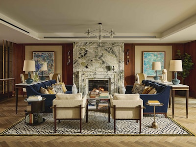 Lobby lounge at Auriens Chelsea