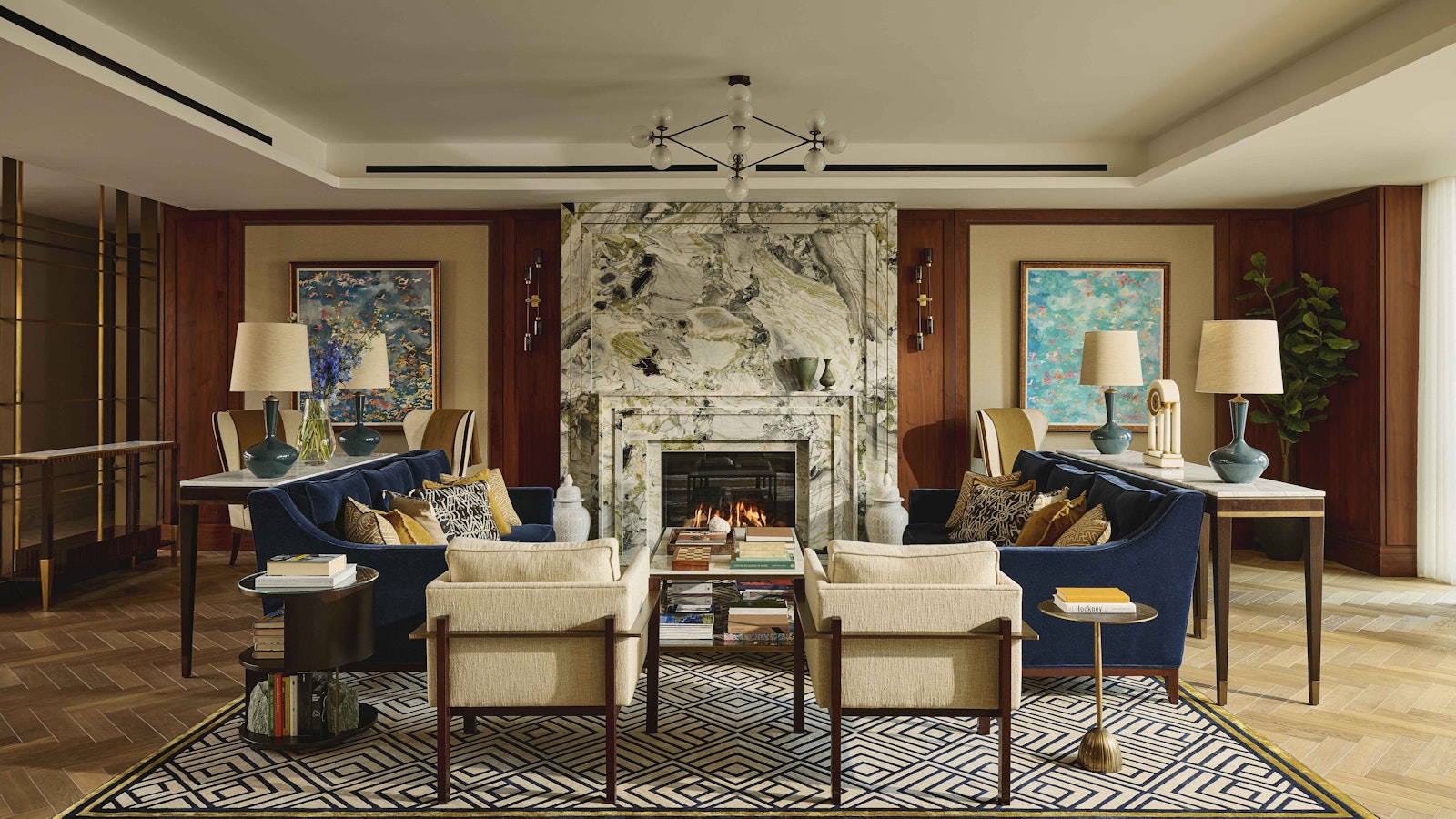 Lobby lounge at Auriens Chelsea