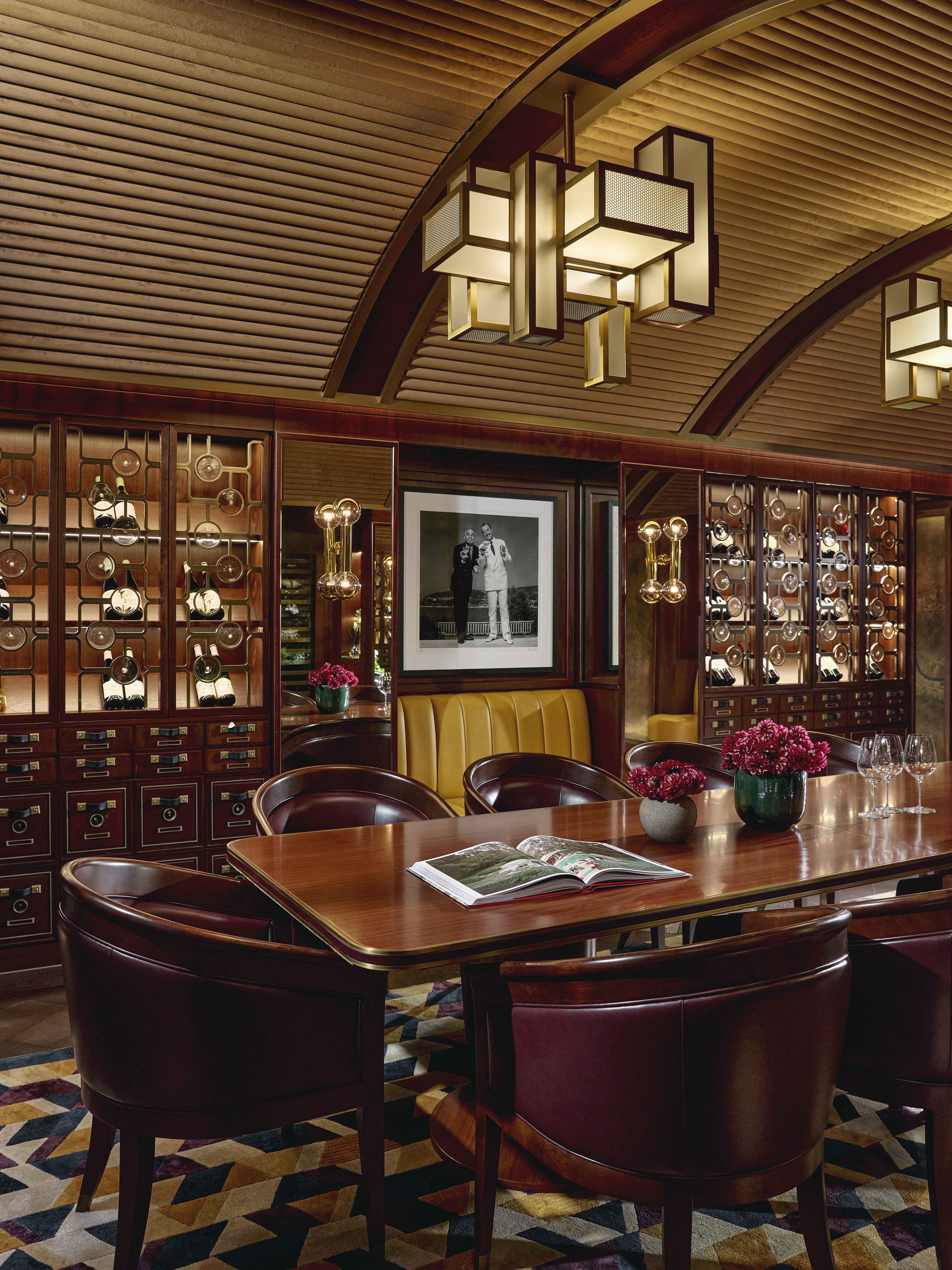 Wine room at Auriens Chelsea