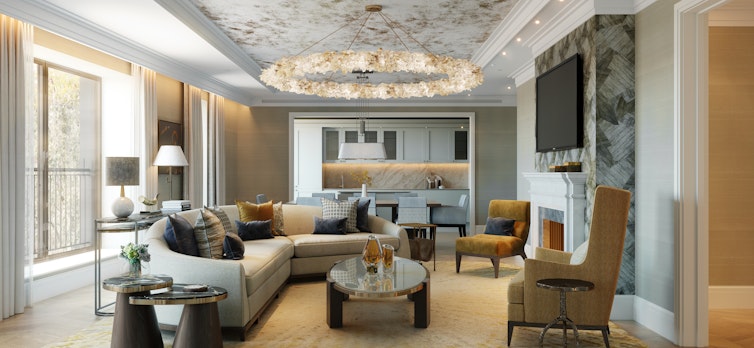 Penthouse living area