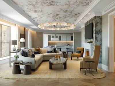 Penthouse living area
