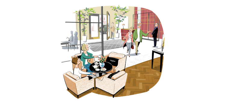 Illustration of the community at Auriens Chelsea