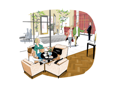 Illustration of the community at Auriens Chelsea