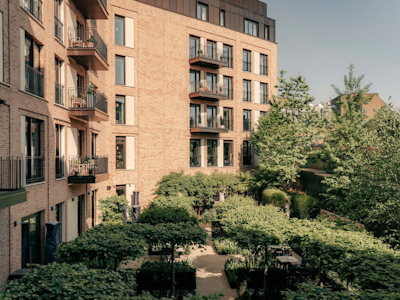 View of the communal garden from apartment 7