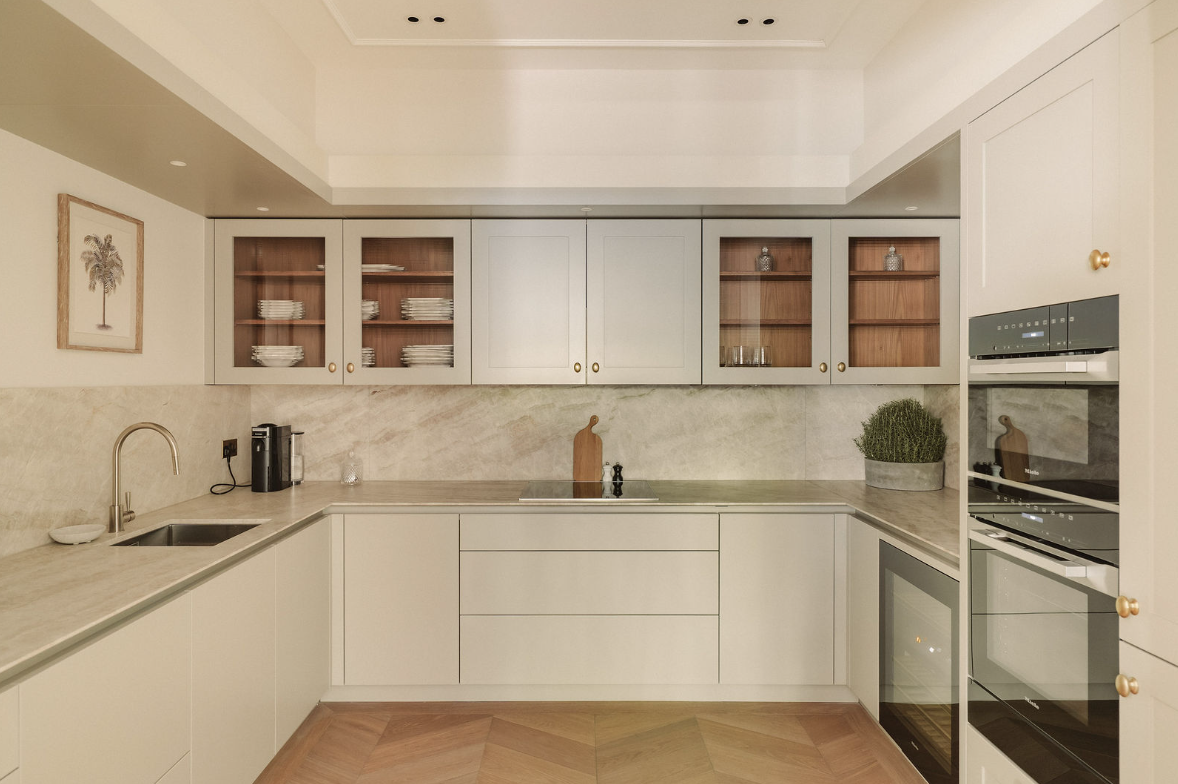 Show apartment kitchen featuring a bespoke Roundhouse kitchen