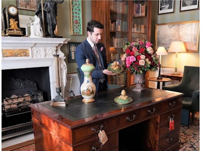 Harrison handling items at Spencer House on behalf of The Rothschild Foundation