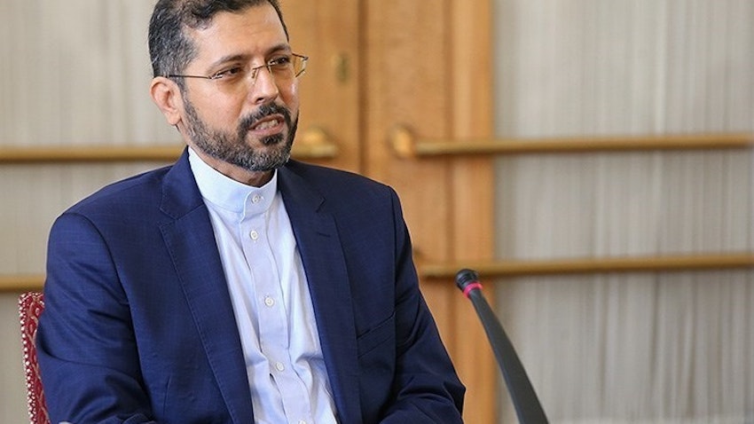 Iran's Foreign Ministry Spokesman Saeed Khatibzadeh. Tehran, Iran. Feb. 3, 2021. (Photo via Tasnim News Agency)