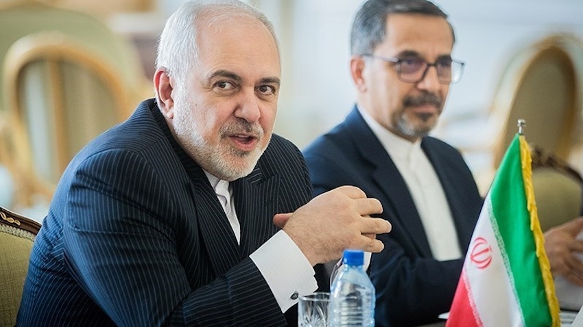 Iran's Foreign Minister Mohammad Javad Zarif, Tehran, Iran, Mar. 30, 2020. (Photo by Erfan Kouchari via Tasnim News Agency)