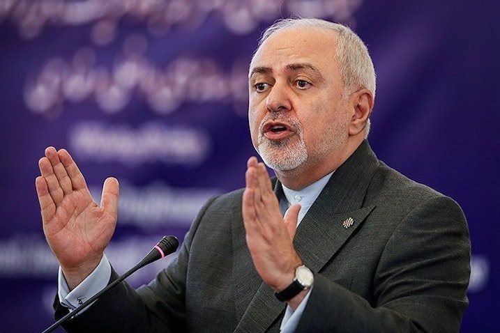 وزير الخارجية الإيراني آنذاك محمد جواد ظريف في طهران، إيران، في 9 ديسمبر/كانون الأول 2020. (تصوير حامد مالك بور عبر وكالة تسنيم للأنباء)