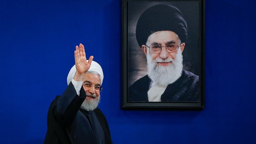 حسن روحانی، رئیس‌جمهوری ایران در یک نشست خبری، تهران، ایران. ۲۲ مهر ماه ۱۳۹۸. (عکس از مهدی بلوریان/ خبرگزاری فارس) 
