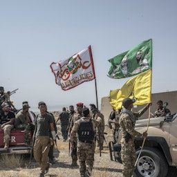 سربازان حشد الشعبی در حال آماده شدن برای حمله به نیروهای داعش، ۲ مهر ۱۳۹۶/ ۲۴ سپتامبر ۲۰۱۷