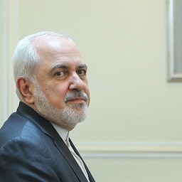 Foreign Minister Mohammad Javad Zarif at Iran's foreign ministry building. Tehran, Iran. Oct. 16, 2019. (Photo by Masoud Shahrestani via Tasnim News Agency)
