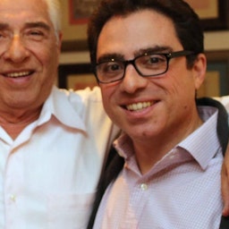 Iranian-American business consultant Siamak Namazi alongside his father Baquer Namazi. (Source: Family handout)