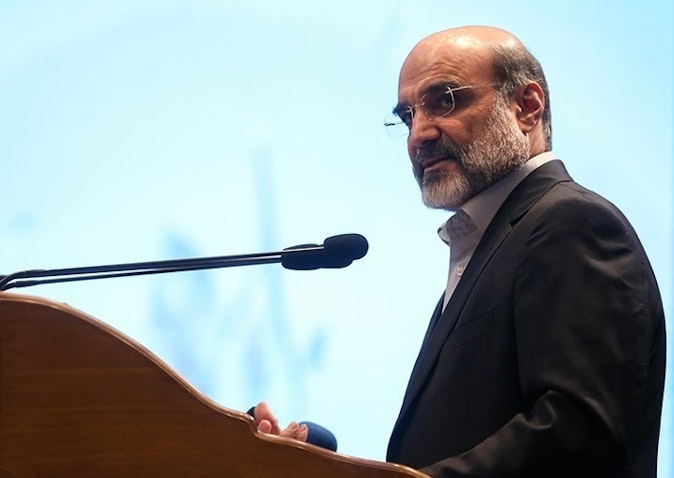 IRIB Chairman Abdulali Ali Asgari at the closing ceremony of a state TV festival. Tehran, Iran. Dec. 25, 2019. (Photo by Naser Jafari via Tasnim News Agency)