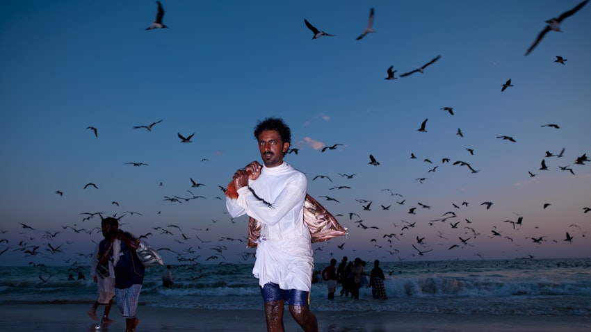 Indian fishermen in Salalah, Oman on Dec. 20, 2009 (Photo via Getty Images)