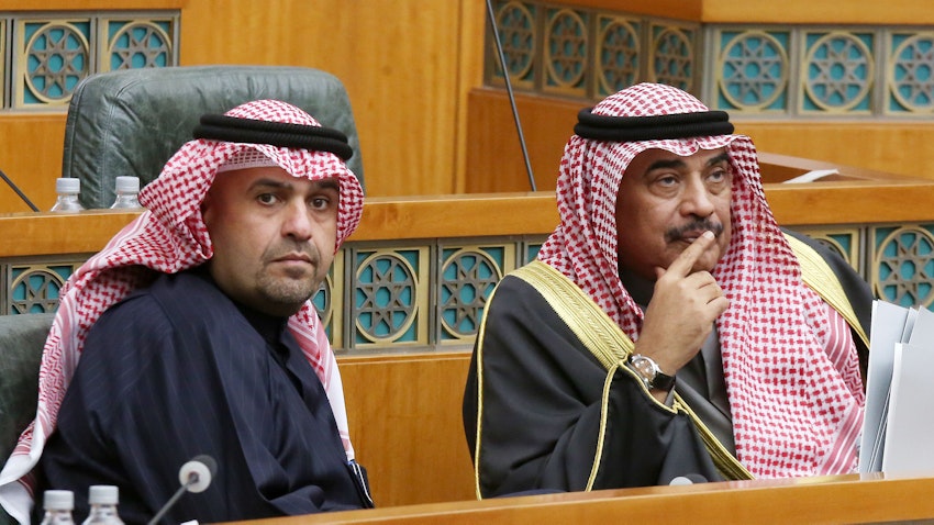 Kuwait's prime minister attends a parliament session in Kuwait City on Jan. 9, 2020 (Photo via Getty Images)