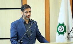 سعيد محمد يلقي كلمة في حفل تنصيبه كقائد لمقر خاتم الأنبياء في طهران ، إيران في 7 أكتوبر/تشرين الأول 2018. (تصوير محمد حسن زاده عبر وكالة تسنيم الإخبارية)