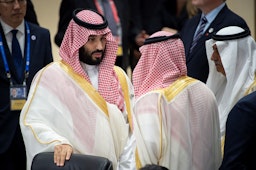 Saudi Arabia's Crown Prince Mohammed bin Salman attends the G20 Summit in Osaka, Japan on June 28, 2019. (Photo via Getty Images)