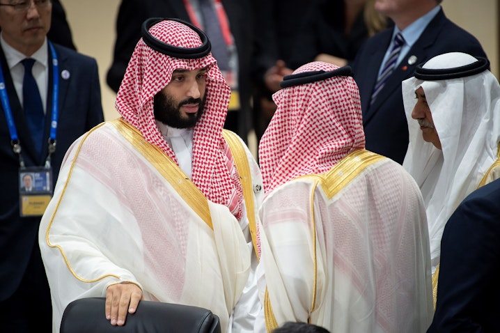 Saudi Arabia's Crown Prince Mohammed bin Salman attends the G20 Summit in Osaka, Japan on June 28, 2019. (Photo via Getty Images)
