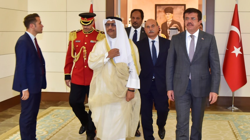 شیخ جابر المبارک نخست وزیر سابق کویت، در سفری رسمی به ترکیه؛ ۲۳ شهریور ۱۳۹۶/ ۱۴ سپتامبر ۲۰۱۷ (عکس از گتی ایمجز)