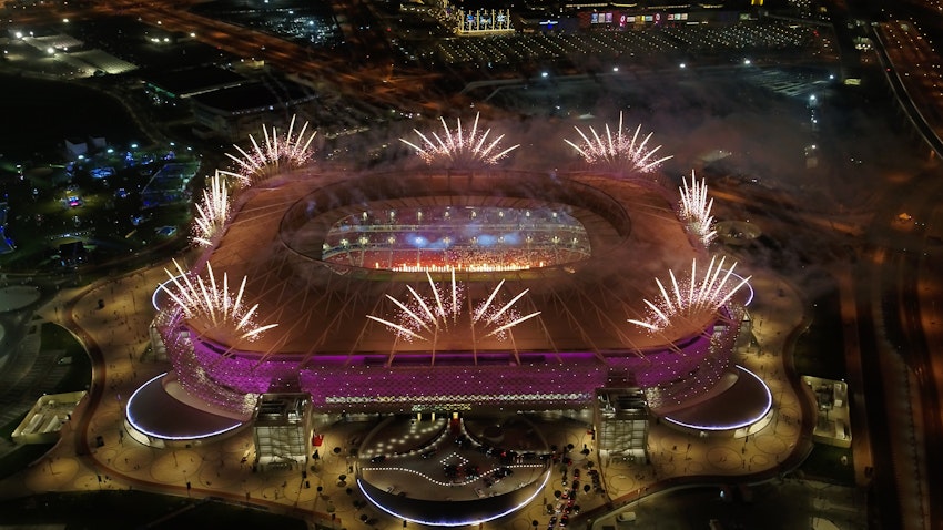 Qatar inaugurates its fourth FIFA World Cup 2022 venue in Doha on Dec. 18, 2020 (Photo via Getty Images)