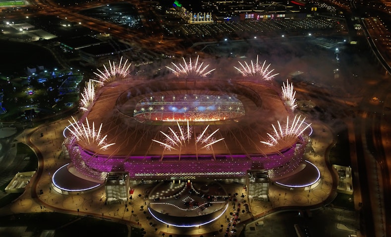 Qatar inaugurates its fourth FIFA World Cup 2022 venue in Doha on Dec. 18, 2020 (Photo via Getty Images)