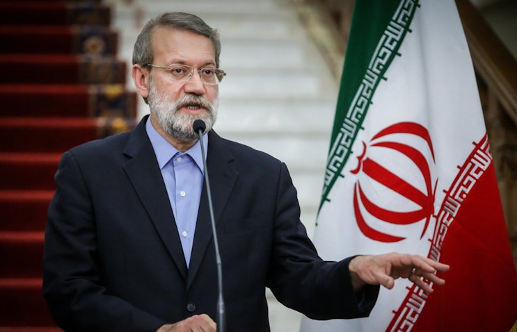 Ali Larijani speaks during a press conference in Tehran, Iran on Sep. 26, 2016. (Photo by Majid Haghdoust via Tasnim News Agency)