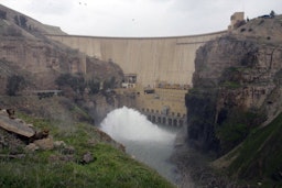 The Dukan dam  in Sulaimaniyah in Iraq's Kurdistan region, Jan. 29, 2011.  (Photo via Getty Images)