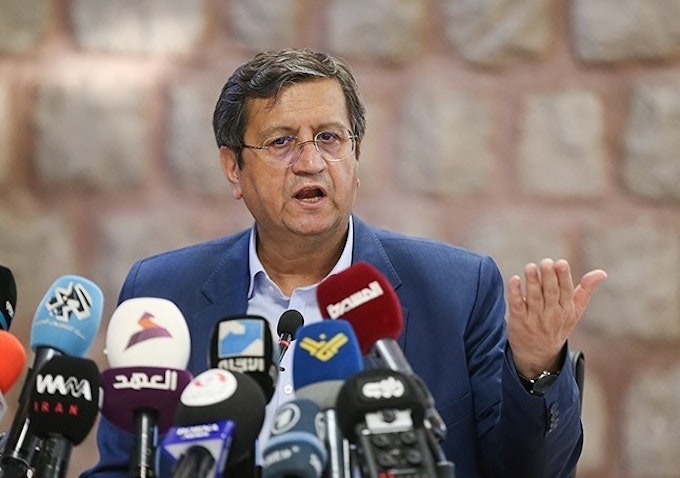 Iranian presidential candidate Abdolnaser Hemmati at a press conference in Tehran on June. 2, 2021. (Photo by Amin Ahoui via Tasnim News Agency)