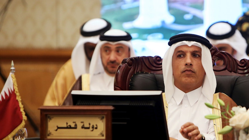وزير المالية القطري آنذاك علي شريف العمادي يحضر اجتماع مجلس التعاون الخليجي في الكويت. 6 نوفمبر/ تشرين الثاني 2018 (الصورة عبر غيتي إيماجز)