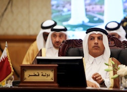وزير المالية القطري آنذاك علي شريف العمادي يحضر اجتماع مجلس التعاون الخليجي في الكويت. 6 نوفمبر/ تشرين الثاني 2018 (الصورة عبر غيتي إيماجز)