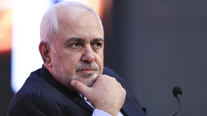 Iranian Foreign Minister Mohammad Javad Zarif attends a conference in Antalya, Turkey on June 19, 2021. (Photo via Getty Images)