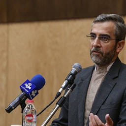Iranian diplomat Ali Baqeri-Kani in Tehran, Iran on July 10, 2021. (Via Fararu news agency) 