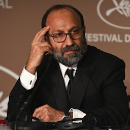 Iranian film director Asghar Farhadi attends the Cannes Film Festival in France on July 17, 2021. (Photo via Getty Images)