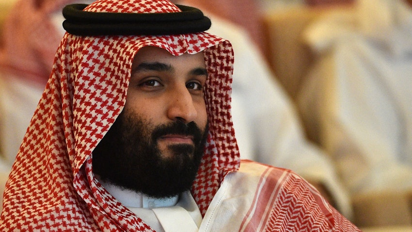 Saudi Crown Prince Mohammed bin Salman Al Saud in Riyadh on Oct. 23, 2018. (Photo via Getty Images)