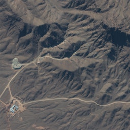 Construction area related to the future underground centrifuge assembly facility in the Natanz enrichment site, Jan. 5, 2021. (Satellite image (c) 2019 Maxar Technologies via Getty Images)