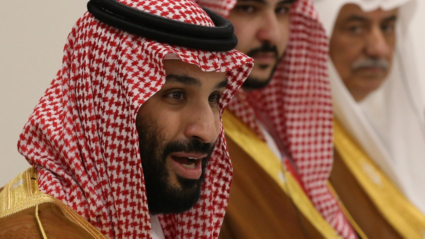 Saudi Crown Prince Mohammed bin Salman in Osaka, Japan on June 29, 2019. (Photo via Getty Images)